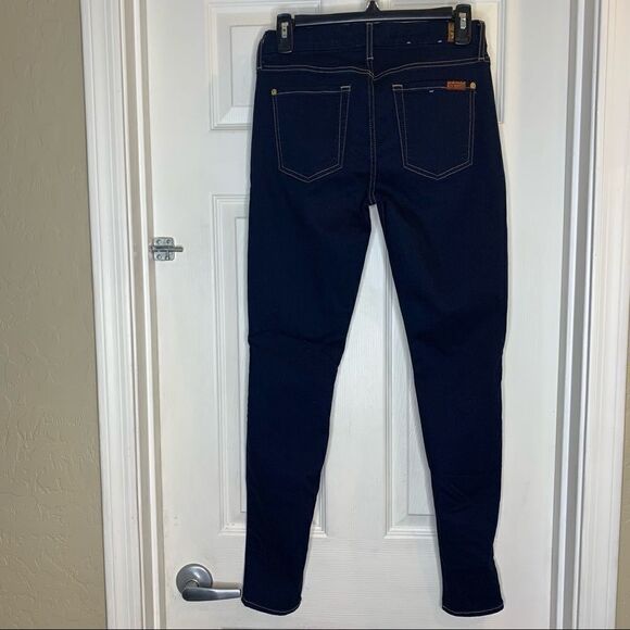 7 for all Mankind The Skinny Dark Denim Color Size 27 - Picture 5 of 11